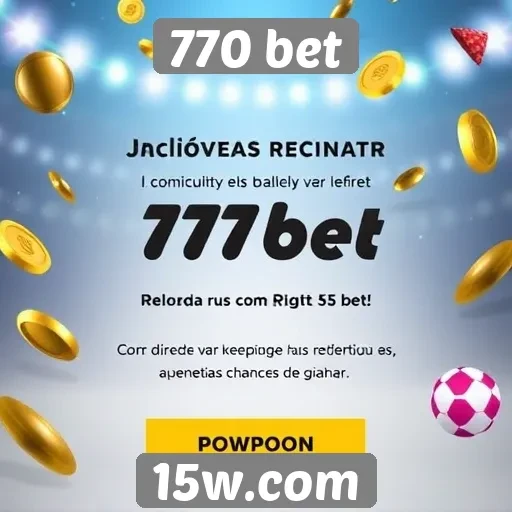 Promoções atraentes disponíveis no 770 bet